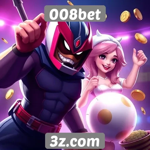 Variedade de jogos disponíveis na plataforma 008bet